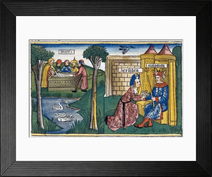 Framed Print : Scenes from the Book of Kings Framed Print : Scenes from the Book of Kings