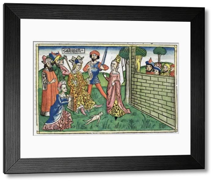 Framed Print : 1 Kings 3: 16-28: the Judgement of Solomon Framed Print : 1 Kings 3: 16-28: the Judgement of Solomon