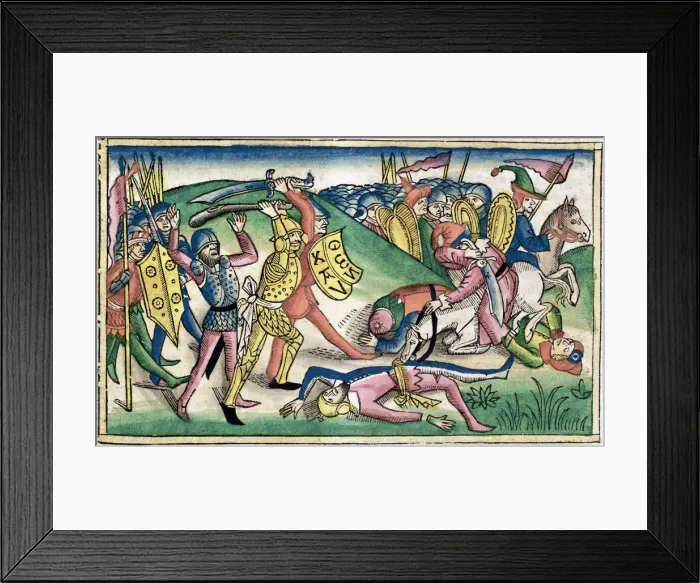 Framed Print : 1 Kings 15: 16: War between Asa and Bsha Framed Print : 1 Kings 15: 16: War between Asa and Bsha