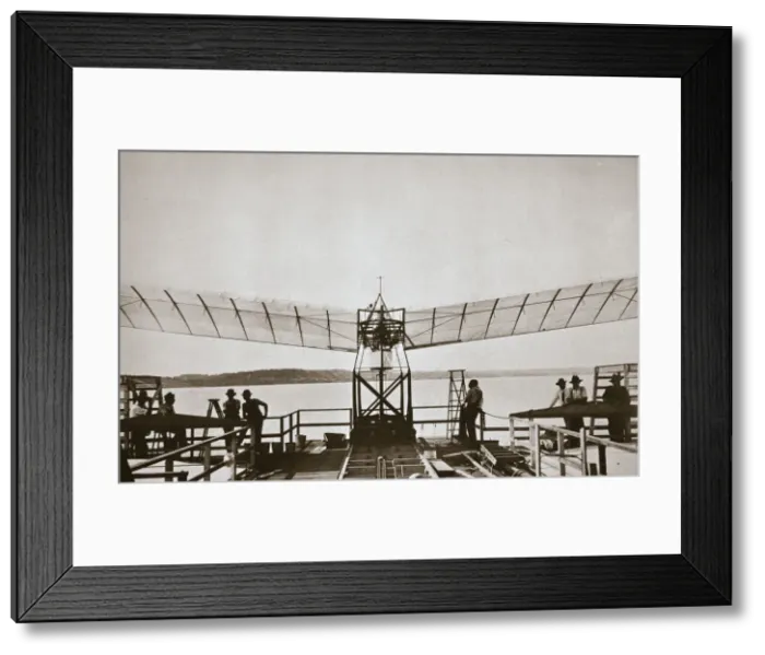 Framed Print : Professor Samuel P Langleys aeroplane, 1903 Framed Print : Professor Samuel P Langleys aeroplane, 1903