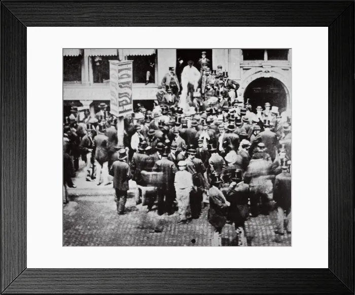 Framed Print : New York Gold Exchange, USA, 1863 Framed Print : New York Gold Exchange, USA, 1863