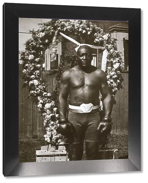 Jack Johnson, American boxer, 1910