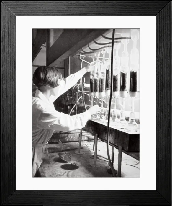 Framed Print : Laboratory research work, Germany, 1936 Framed Print : Laboratory research work, Germany, 1936