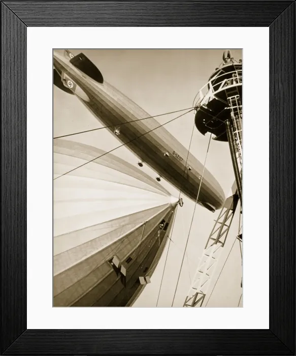 Framed Print : Germanys two mighty airships, the Graf Zeppelin and the Hindenburg, 1936 Framed Print : Germanys two mighty airships, the Graf Zeppelin and the Hindenburg, 1936