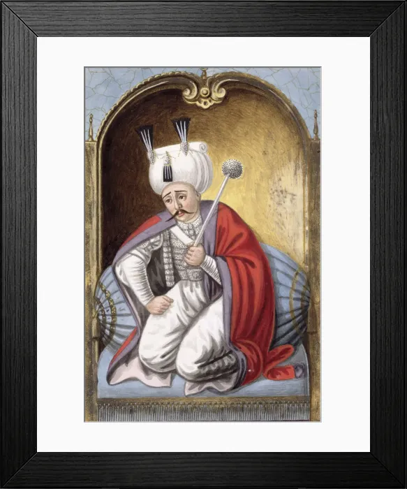 Framed Print : Selim I, Ottoman Emperor, (1808). Artist: John Young Framed Print : Selim I, Ottoman Emperor, (1808). Artist: John Young