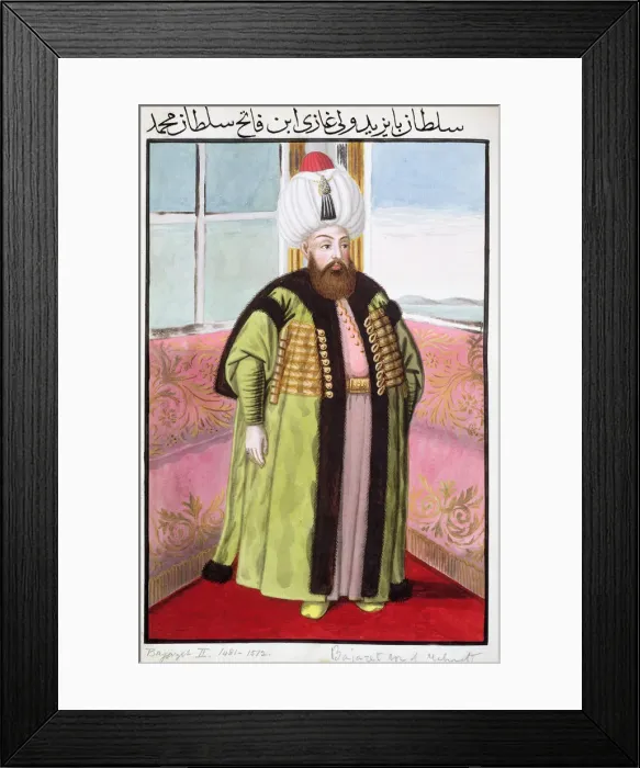 Framed Print : Bayezid II, Ottoman Emperor, (1808). Artist: John Young Framed Print : Bayezid II, Ottoman Emperor, (1808). Artist: John Young