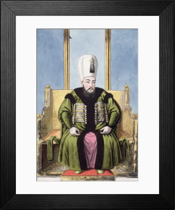 Framed Print : Ahmed I, Ottoman Emperor, (1808). Artist: John Young Framed Print : Ahmed I, Ottoman Emperor, (1808). Artist: John Young