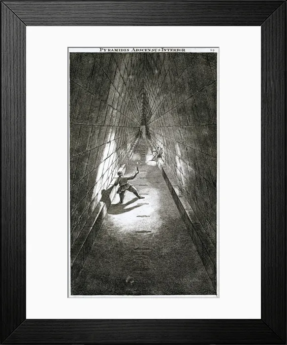 Framed Print : Interior ascent of a pyramid, c1780 Framed Print : Interior ascent of a pyramid, c1780