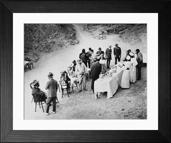 Framed Print : Opening of the inner chamber of Tutankhamuns tomb, Egypt, 18th February 1923. Artist Framed Print : Opening of the inner chamber of Tutankhamuns tomb, Egypt, 18th February 1923. Artist