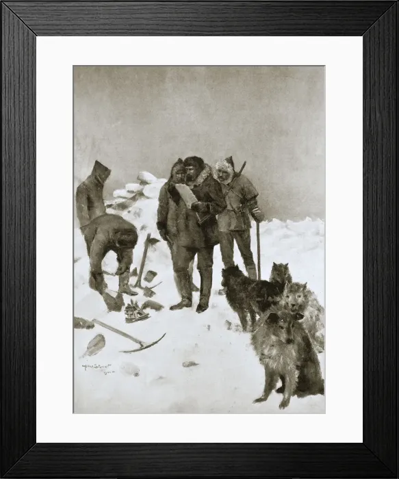 Framed Print : Captain McClintocks search for missing Arctic explorer Sir John Franklin, 6 May 1859 (1901) Framed Print : Captain McClintocks search for missing Arctic explorer Sir John Franklin, 6 May 1859 (1901)