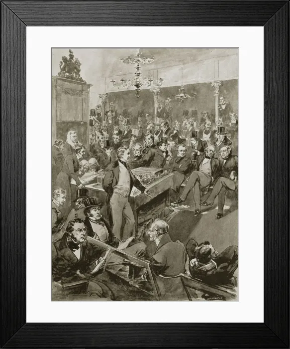 Framed Print : Scene in the House of Commons, London, 22 January 1846 (1901) Framed Print : Scene in the House of Commons, London, 22 January 1846 (1901)