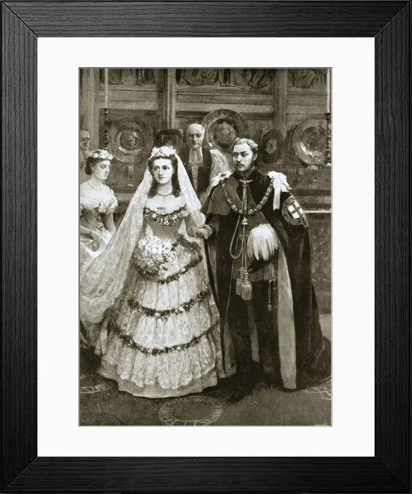 Framed Print : The marriage of the Prince of Wales and Princess Alexandra of Denmark, Windsor, 1863 (1901) Framed Print : The marriage of the Prince of Wales and Princess Alexandra of Denmark, Windsor, 1863 (1901)