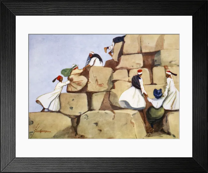 Framed Print : The Climbers, 1908. Artist: Lance Thackeray Framed Print : The Climbers, 1908. Artist: Lance Thackeray