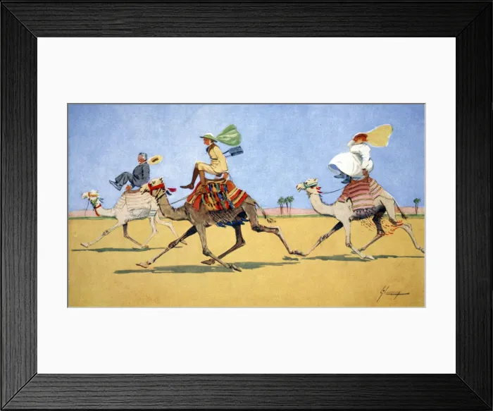 Framed Print : Cup and Ball-the camels favourite game, 1908. Artist: Lance Thackeray Framed Print : Cup and Ball-the camels favourite game, 1908. Artist: Lance Thackeray