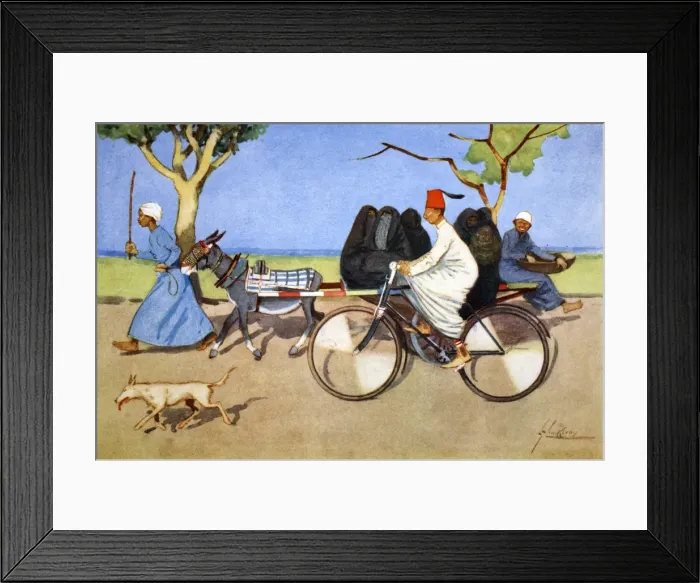 Framed Print : Ancient and Modern, 1908. Artist: Lance Thackeray Framed Print : Ancient and Modern, 1908. Artist: Lance Thackeray