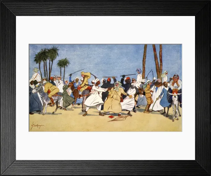 Framed Print : The Battle of the Nile, 1908. Artist: Lance Thackeray Framed Print : The Battle of the Nile, 1908. Artist: Lance Thackeray