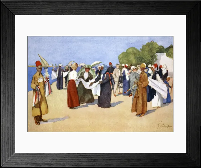 Framed Print : Bargain Hunting, 1908. Artist: Lance Thackeray Framed Print : Bargain Hunting, 1908. Artist: Lance Thackeray