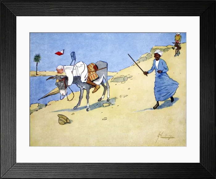 Framed Print : A Stopping-Place on the Nile, 1908. Artist: Lance Thackeray Framed Print : A Stopping-Place on the Nile, 1908. Artist: Lance Thackeray