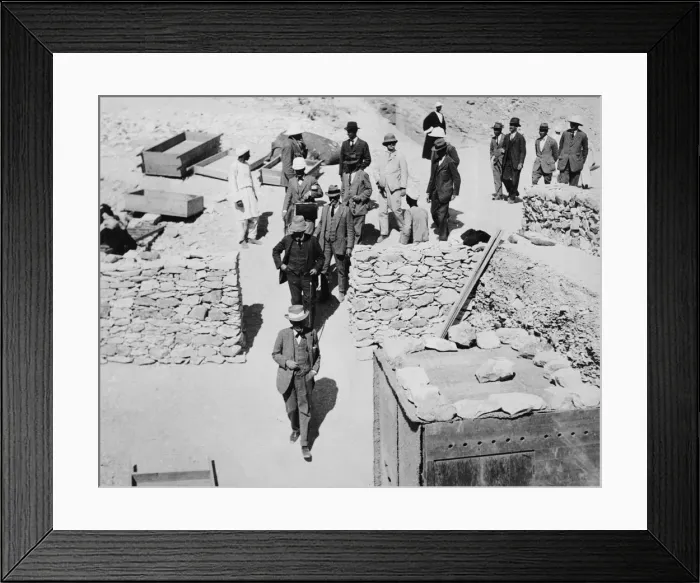 Framed Print : Unofficial opening of the Tomb of Tutankhamun, Valley of the Kings, Egypt, 1922. Artist Framed Print : Unofficial opening of the Tomb of Tutankhamun, Valley of the Kings, Egypt, 1922. Artist