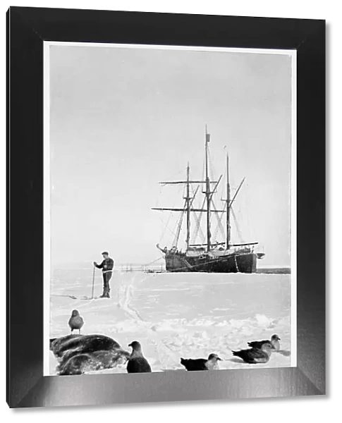 The Fram in the Bay of Whales, Antarctica, 1911-1912