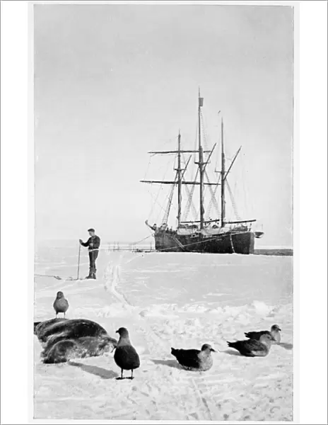 The Fram in the Bay of Whales, Antarctica, 1911-1912