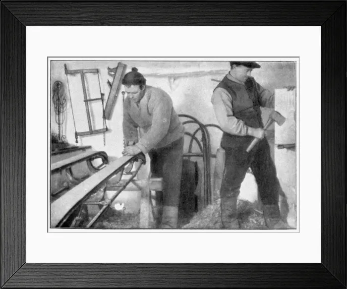 Framed Print : The carpenters shop, Amundsens South Pole expedition, Antarctica, 1911-1912. Artist Framed Print : The carpenters shop, Amundsens South Pole expedition, Antarctica, 1911-1912. Artist