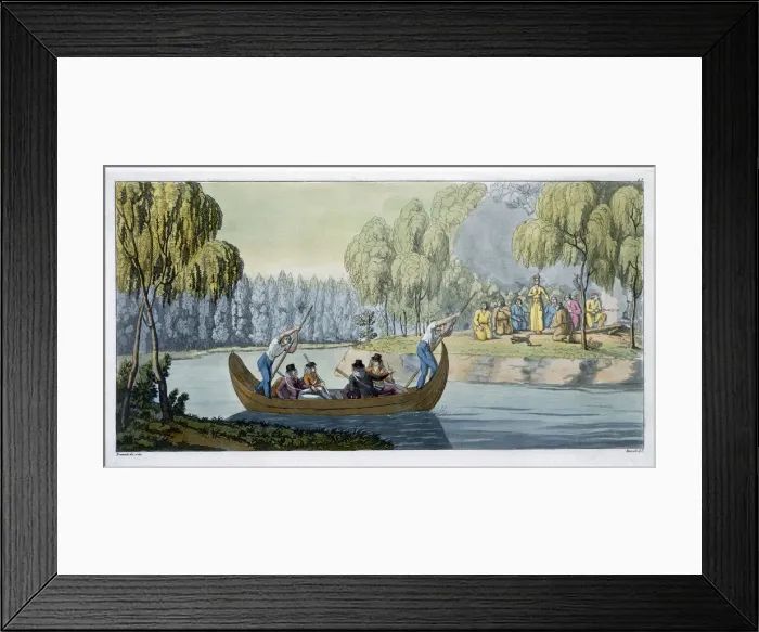 Framed Print : Deception of Captain Wallis by Queen Oberea Artist: G Bramati Framed Print : Deception of Captain Wallis by Queen Oberea Artist: G Bramati