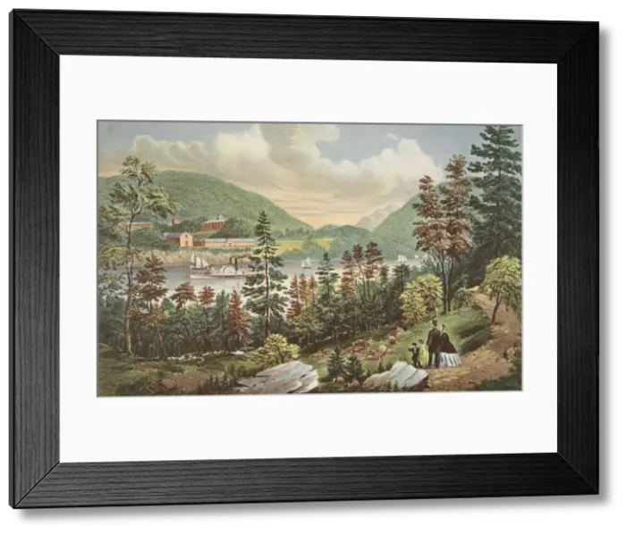 Framed Print : U. S. Military Academy - West Point, from the opposite Shore, pub. 1862, Currier & Ives Framed Print : U. S. Military Academy - West Point, from the opposite Shore, pub. 1862, Currier & Ives