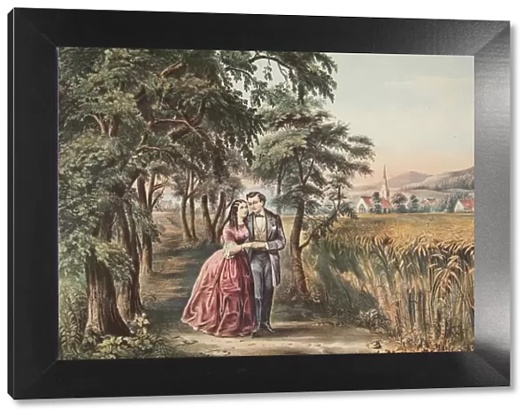 The Four Seasons of Life - Youth, The Season of Love, pub. 1868, Currier & Ives