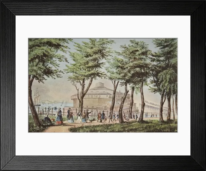 Framed Print : Castle Garden, New York, From The Battery, pub Framed Print : Castle Garden, New York, From The Battery, pub