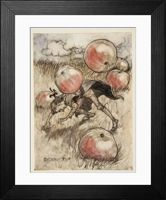 Framed Print : Apples Came Tumbling about my Ears, 1909 Framed Print : Apples Came Tumbling about my Ears, 1909