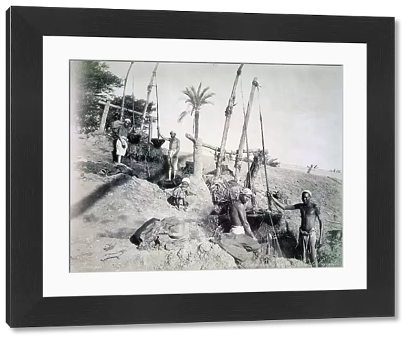Shadufs in Upper Egypt, late 19th century. Artist: G Lekegian