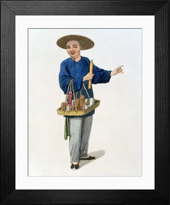 Framed Print : An Apothecary, China, 1800. Artist: J Dadley Framed Print : An Apothecary, China, 1800. Artist: J Dadley