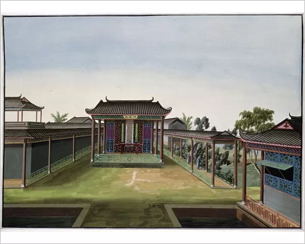 Garden scene, China, c1820-1840