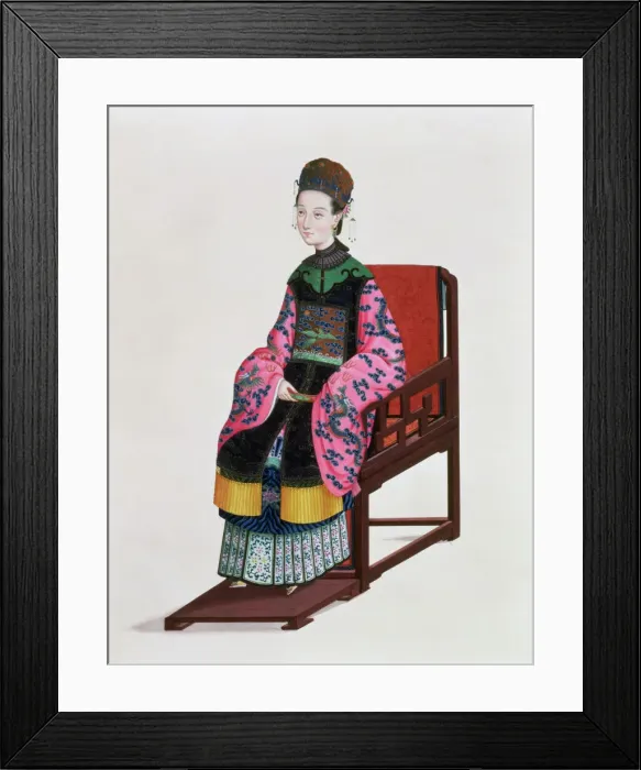 Framed Print : Portrait of a Tartar woman, 19th century Framed Print : Portrait of a Tartar woman, 19th century