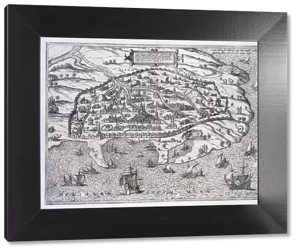 Map of Alexandria, Egypt, c1625