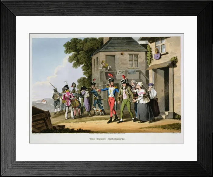 Framed Print : The French Conscripts, 1817. Artist: Matthew Dubourg Framed Print : The French Conscripts, 1817. Artist: Matthew Dubourg