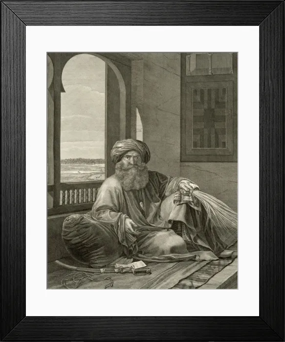 Framed Print : Murad Bey, 18th century (1822). Artist: Nicolas Ponce Framed Print : Murad Bey, 18th century (1822). Artist: Nicolas Ponce