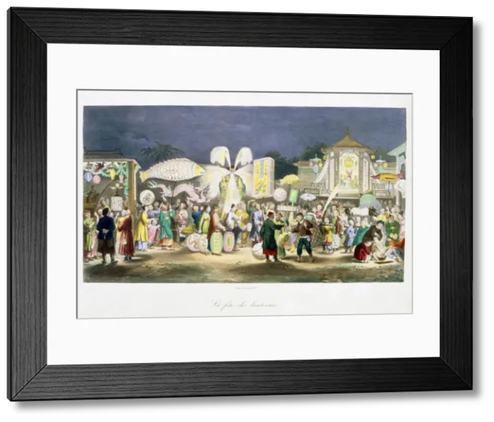 Framed Print : The Festival of the Lanterns, China, 1824-1827 Framed Print : The Festival of the Lanterns, China, 1824-1827