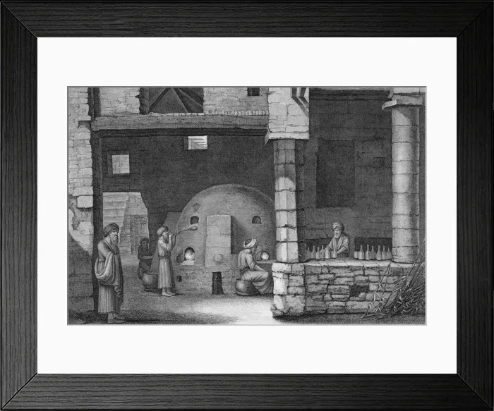 Framed Print : The Glass Bottle Maker, 1922 Framed Print : The Glass Bottle Maker, 1922