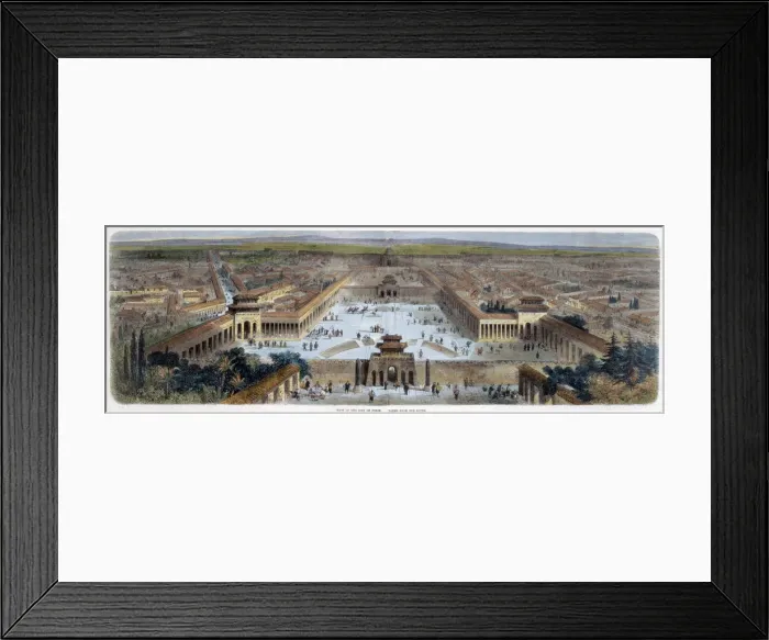 Framed Print : View of the City of Peking Taken from the South, China, mid 19th century. Artist