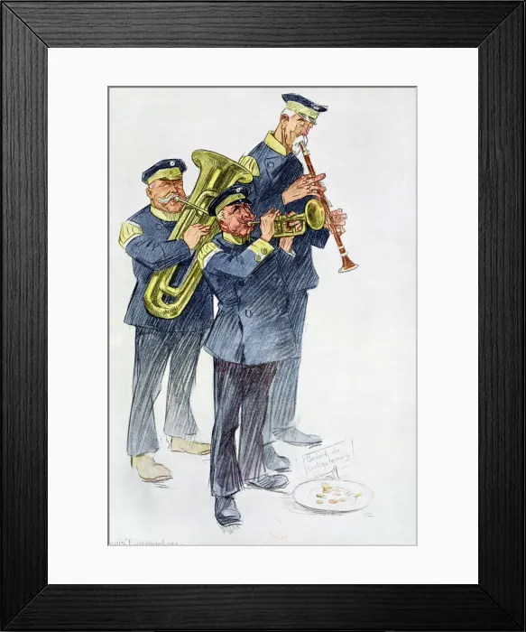 Framed Print : War Loan Music, 1916. Artist: Louis Raemaekers Framed Print : War Loan Music, 1916. Artist: Louis Raemaekers