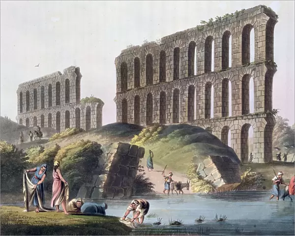 Ruins of the Grand Aqueduct of Ancient Carthage, Tunisia, 1803. Artist: Luigi Mayer