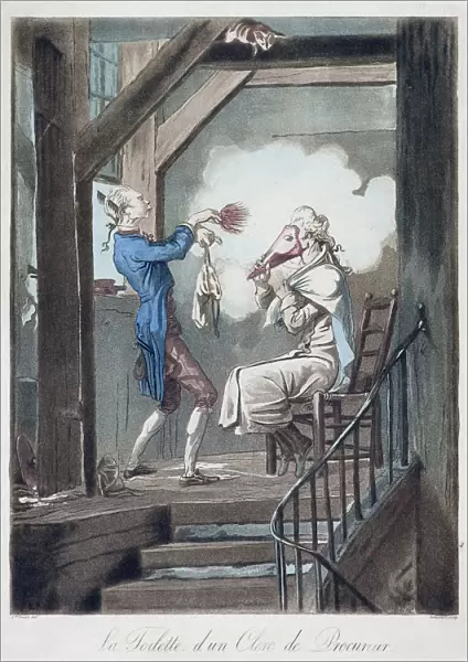 The Toilet of an Attorneys Clerk, c1778-1832. Artist: Philibert Louis Debucourt