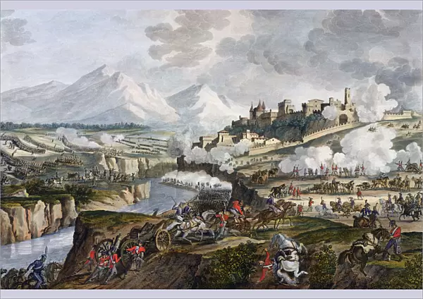 The Battle of Rovereto, Italy, 18 Fructidor, Year 4 (September 1796) Artist: Jean