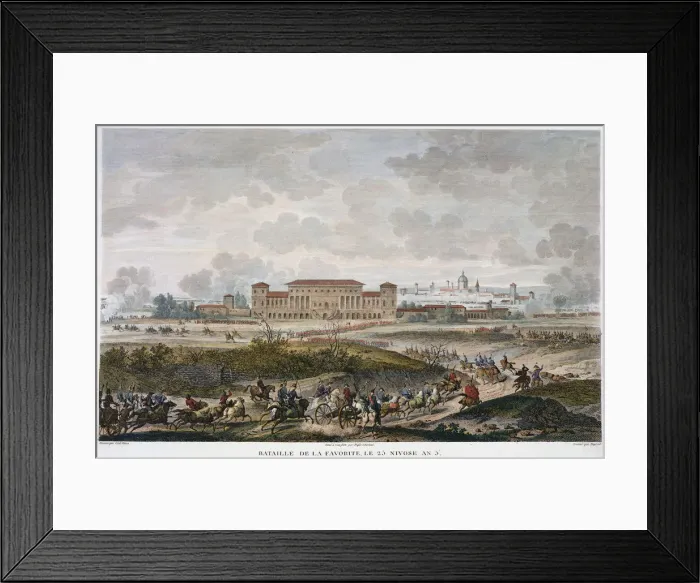 Framed Print : The Battle of La Favorite, Italy, 25 Nivose, Year 5 (January 1797) Framed Print : The Battle of La Favorite, Italy, 25 Nivose, Year 5 (January 1797)