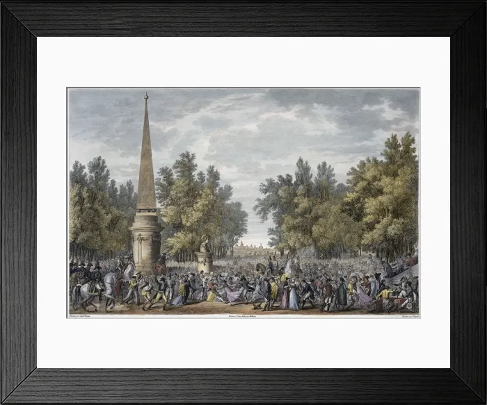 Framed Print : The Feast of Virgil at Mantua, Italy, 24 Vendemiaire, year 6 (October 1797). Artist