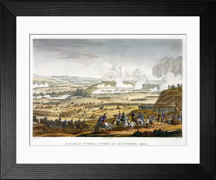 Framed Print : The Battle of Jena, Germany, 14th October 1806. Artist: Edme Bovinet Framed Print : The Battle of Jena, Germany, 14th October 1806. Artist: Edme Bovinet