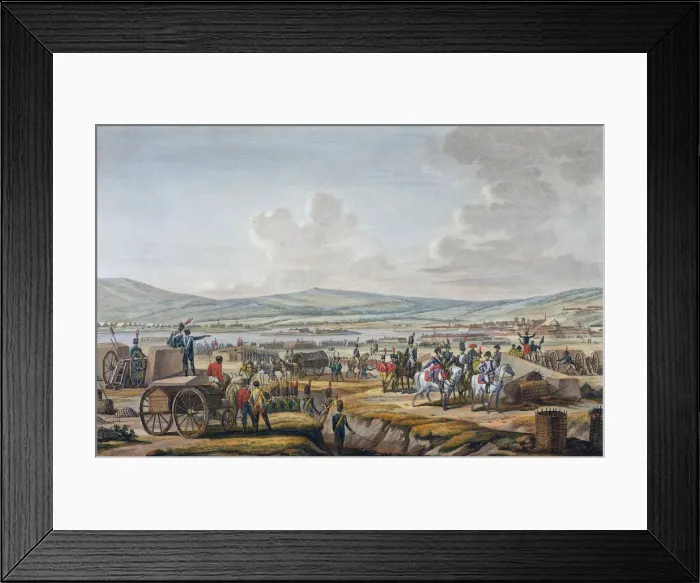 Framed Print : Napoleon visiting the siege works at Danzig led by Marshal Lefebvre, 9th May 1807 Framed Print : Napoleon visiting the siege works at Danzig led by Marshal Lefebvre, 9th May 1807