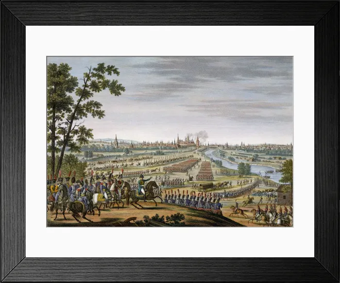 Framed Print : The entry of the French into Moscow, 14th September 1812. Artist: Edme Bovinet Framed Print : The entry of the French into Moscow, 14th September 1812. Artist: Edme Bovinet